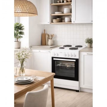 Omnys EH6807RW Κουζίνα Ηλεκτρική 80lt με Εμαγιέ Εστίες 60cm Omnys EH6807RW Κουζίνα Ηλεκτρική 80lt με Εμαγιέ Εστίες 60cm